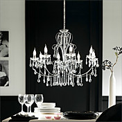 Modern Candle Featured Crystal Chandeliers with 8 Lights