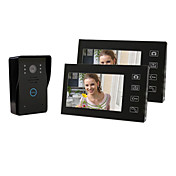 7 Inch TFT Digital Screen Wireless Video Door  Phone(1 Camera with 2 Monitors)