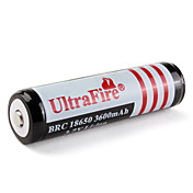 Ultrafire beschermd BRC 18650 3,7 V Li-ion oplaadbare batterij (zwart, 3600mAh)