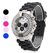 Women's Silicone Analog Quartz Wrist Watch (Assorted Colors)