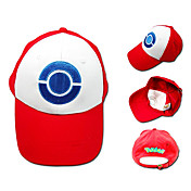 chapeau cosplay inspiré par pokemon-frêne blanc rouge ketchum