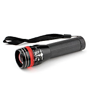 Rot und Schwarz 3W 3-Modus Zoom fosus verstellbare Taschenlampe (1xAA)