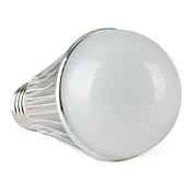 E27 7W 630LM 6000-6500K Natural White Light LED Ball Bulb (85-265V)