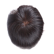100% cheveux remy indiens 8 de pouce à court naturelle droite de 7 pouces par 8 hommes perruque mono pouces de Top