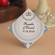 gepersonaliseerde ruit voor tag - elegante klassieke pattten (set van 30)