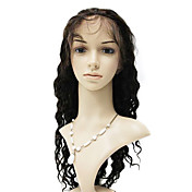 pizzo davanti 100% brasile capelli profonda remy parrucca onda lunga