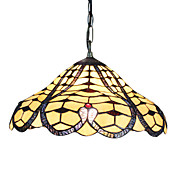 Tiffany Glas Pendent Lights met 2 lampen in hart patroon