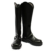 Cosplay Shoes Inspired by Hakuoki Shiranui Kyou Black PU Leather