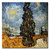 håndmalt berømte oljemaleri med strukket ramme 24 "x 24" av van Gogh