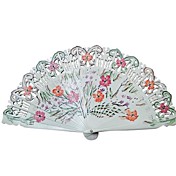 Floral Classic Wooden Hand Fan
