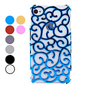 Novelty Flower Rattan Skin Hard Case for iPhone 4/4S (Assorted Colors)