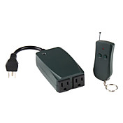 2-tomada de controle remoto sem fio hub poder de controle de luz de tira ao ar livre (110v)