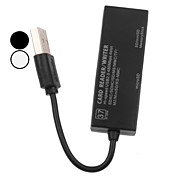 USB 2.0 480Mbps 4-Slot Card Reader for SD, MS, MMC, TF, M2 Mini SD