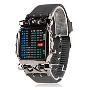 Men's PU Digital LED Wrist Watch (Black)