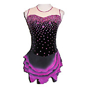 Irregular Edge Cake Skirt Sleeveless Ice Skating Dress
