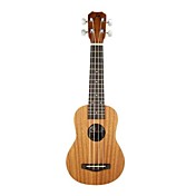 tom - (tom211) mahonie sopraan ukelele met gig bag / picks