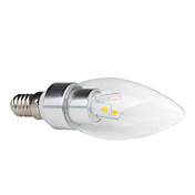 E14 3W 270LM 3000-3500K Warm White Light LED Candle Bulb (220V)
