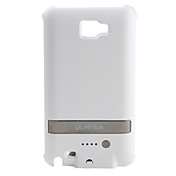 batería externa para el samsung i9220 galaxia nota con soporte (3200mAh, blanco)