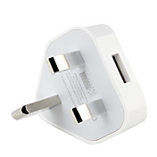 UK Plug USB AC Charger for The New iPad and iPad 2 (White)