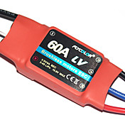 flycolor 4s 60a esc de avião com motor brushless (cores aleatórias)