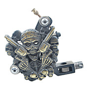 Skull Design Hand-assembled Alloy Tattoo Machine for Liner and Shader