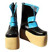Cosplay Shoes Inspired by Vocaloid Miku Black PU Leather Platform