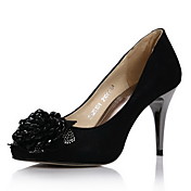 Shining Leather Stiletto Heel Pumps/Closed Toe With Flower Party/Evening Shoes (More Colors)