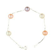 Unique Pearl With Silver Chain Women's Bracelet (More Colors)