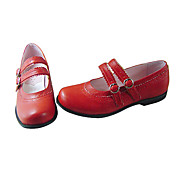 Cute PU Leather Flat Simple Design Classic Lolita