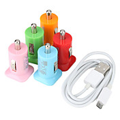 dual usb cargador de coche para samsung galaxy i9300 s3 y otros teléfonos celulares (colores surtidos)