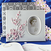 Beautiful Resin Sakura Wedding Guest Book