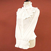 Met lange mouwen Puff Sleeve White Cotton Princess Lolita