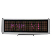 74mW de plástico colorido LED Mini Board / Card Nome LED com bateria modos multi Alimentado