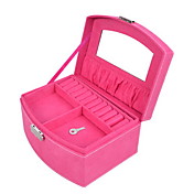 Composite Flannel Women's Jewelry Box(More Colors)