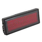 Défilement LED programmable Nom / Message / Badge Carte Publicité Tag - Red Light (1xCR2032)