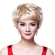 Capless High Quality Elegant Light Blonde Short Wig