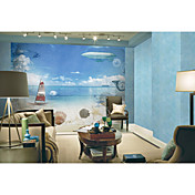 Sea Life Kustpanorama Natuur Mural