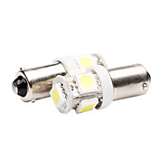 BA9S Car Light em um par (5050, 1W, Lumen (LM) 60, BZ6 Temperatura de Cor 6000-6500K, 12V, com 5 LEDs Light, White)