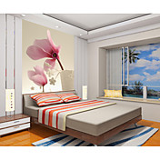 Pink Floral Nature Mural