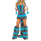 Sexy Adulte Cheshire Cat Woman Costume (5 Pieces)