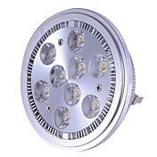 9W Aluminum LED Bulb with 9 LEDs (AR111 / AC12V / G53 Lampholder)
