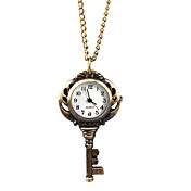 Elegant Alloy Ancient Key Design Necklace Watch