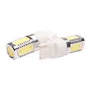 T20 Car Light COB em um par (7.5W, Lumen (LM) 600, BZ6 Temperatura de Cor 6000-6500K, 12V, com 5 LEDs Light, White)