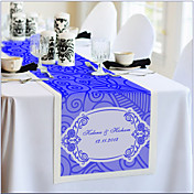 Personalized Reception Desk Table Runner - Purple Print