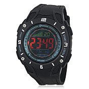 Unisex Multi-Functional Water Resistant PU Digital Automatic Wrist Watch