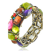 Electro-plated Colorful Gem Bracelet(Random Color)