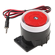 120dB Loud Security Alarm Siren Horn Speaker Buzzer (Black & Red, 6~16V)