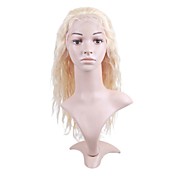 100% cabelo remy indiano de 14 polegadas longa reta cabelo de loiro peruca cheia do laço