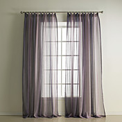 (To paneler) tradisjonelle solide polyester tynne gardiner