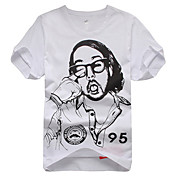 Männer trendy Baumwolle Rundhals T-Shirt